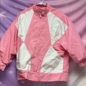 Vintage White & Pink Jacket